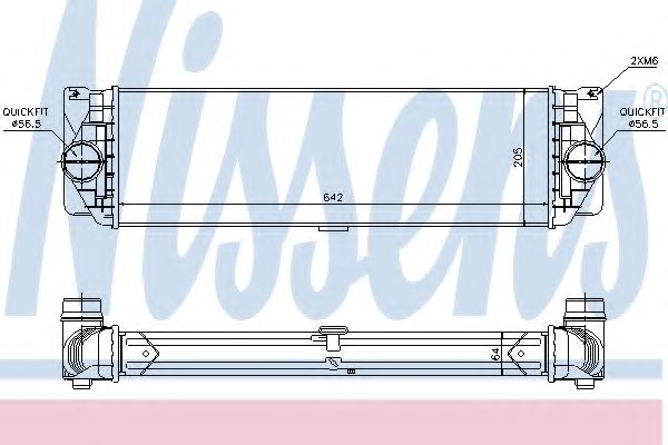 Imagine Intercooler, compresor NISSENS 96526