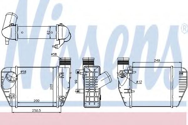 Imagine Intercooler, compresor NISSENS 96544