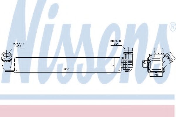 Imagine Intercooler, compresor NISSENS 96545