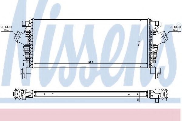 Imagine Intercooler, compresor NISSENS 96547