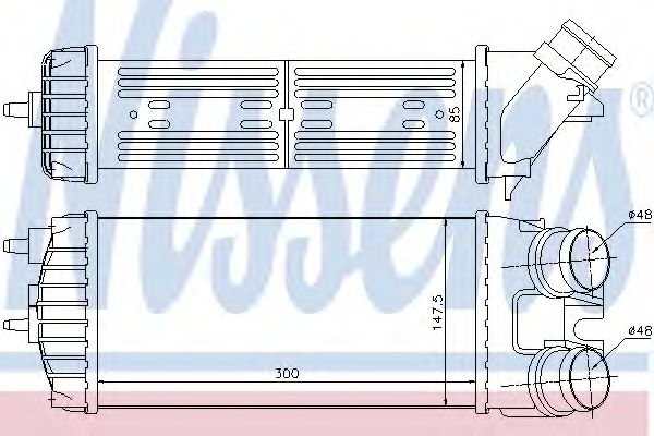 Imagine Intercooler, compresor NISSENS 96550