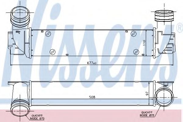 Imagine Intercooler, compresor NISSENS 96551