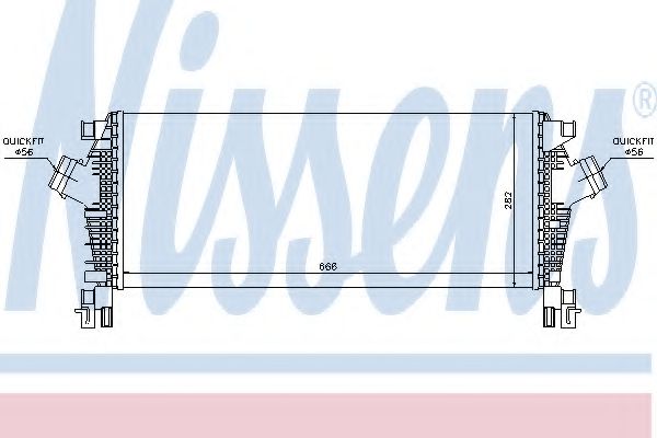 Imagine Intercooler, compresor NISSENS 96555