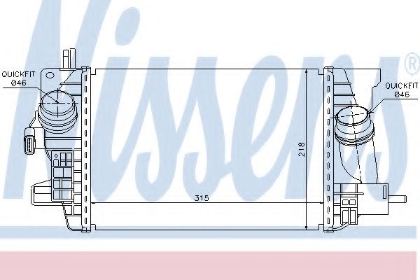 Imagine Intercooler, compresor NISSENS 96574