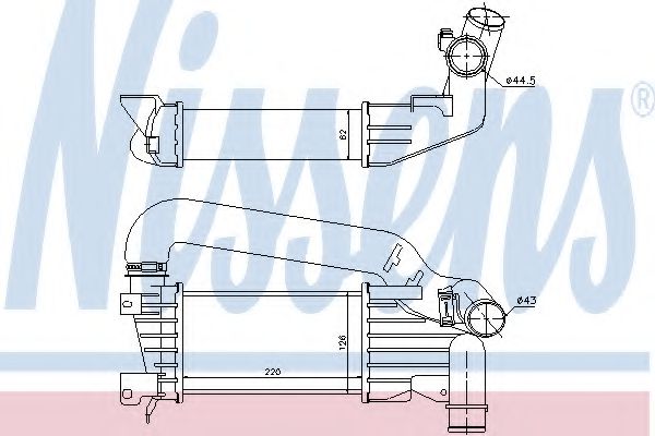 Imagine Intercooler, compresor NISSENS 96592