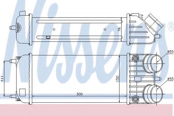 Imagine Intercooler, compresor NISSENS 96593