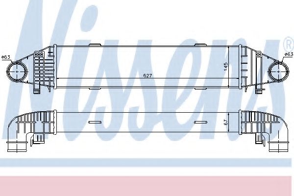 Imagine Intercooler, compresor NISSENS 96597