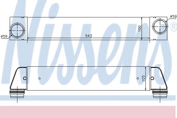 Imagine Intercooler, compresor NISSENS 96607