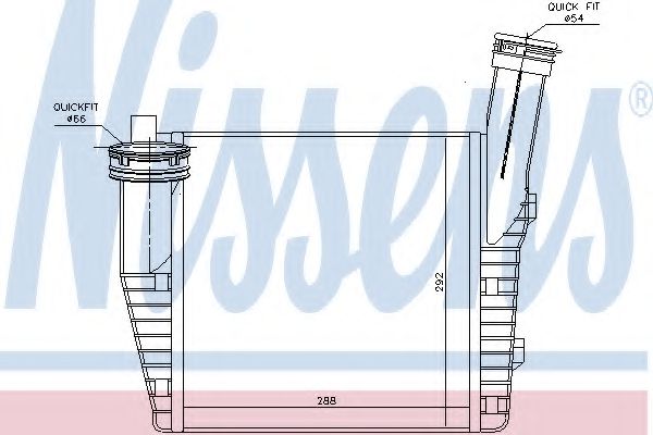 Imagine Intercooler, compresor NISSENS 96611