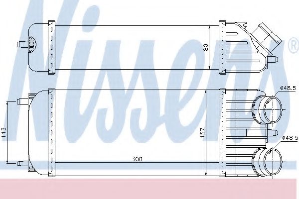 Imagine Intercooler, compresor NISSENS 96612