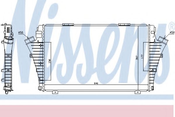 Imagine Intercooler, compresor NISSENS 96646