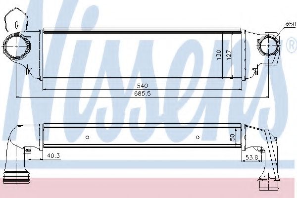 Imagine Intercooler, compresor NISSENS 96654