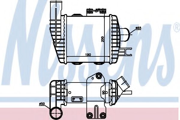 Imagine Intercooler, compresor NISSENS 96661