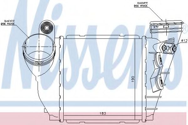 Imagine Intercooler, compresor NISSENS 96679