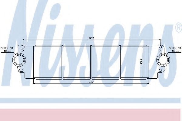 Imagine Intercooler, compresor NISSENS 96683