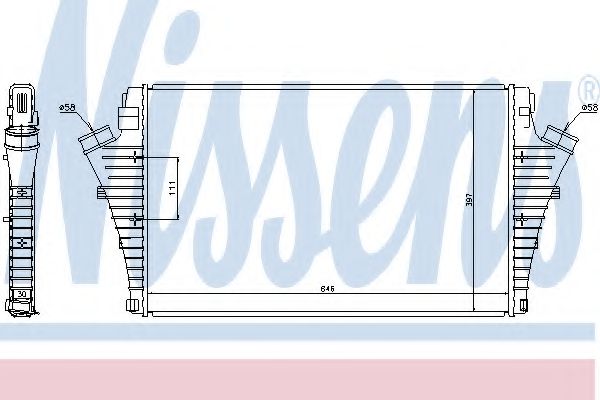 Imagine Intercooler, compresor NISSENS 96684