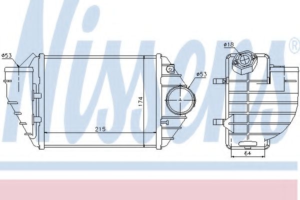 Imagine Intercooler, compresor NISSENS 96690