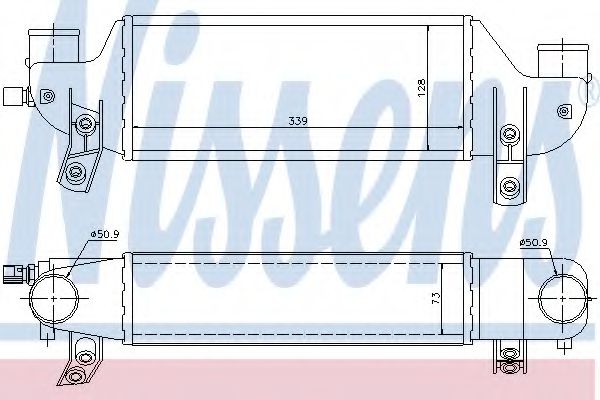 Imagine Intercooler, compresor NISSENS 96693