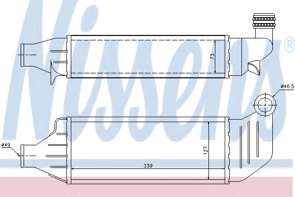 Imagine Intercooler, compresor NISSENS 96694