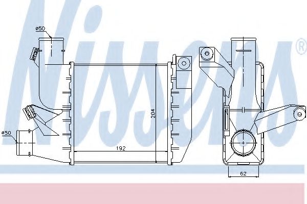 Imagine Intercooler, compresor NISSENS 96697