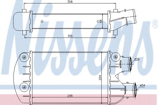 Imagine Intercooler, compresor NISSENS 96701