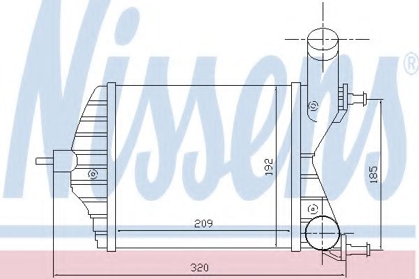 Imagine Intercooler, compresor NISSENS 96703