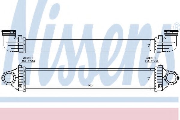 Imagine Intercooler, compresor NISSENS 96716