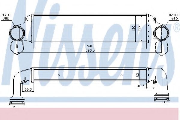 Imagine Intercooler, compresor NISSENS 96723