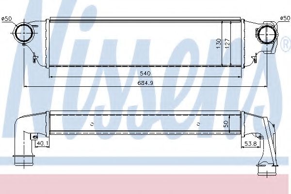 Imagine Intercooler, compresor NISSENS 96741