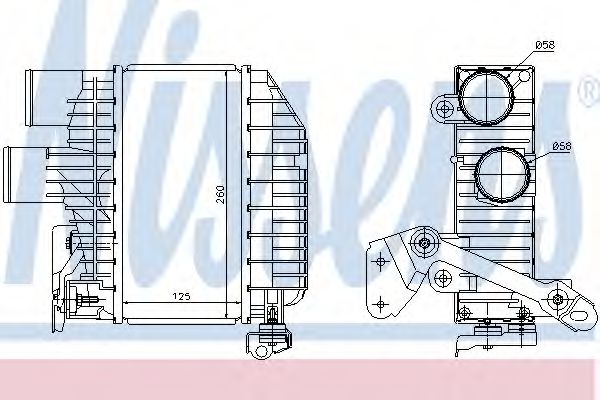 Imagine Intercooler, compresor NISSENS 96758