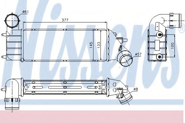 Imagine Intercooler, compresor NISSENS 96766