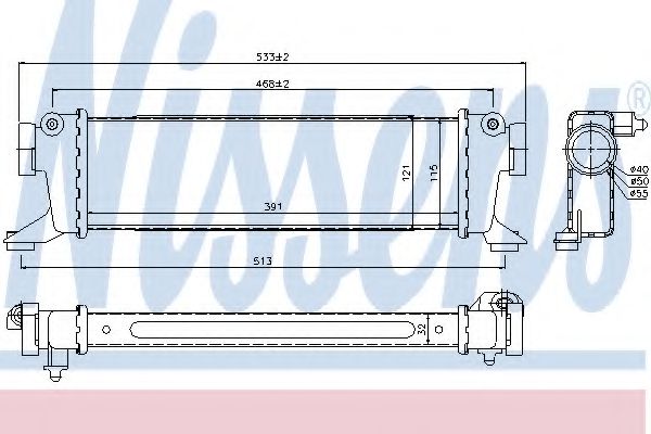 Imagine Intercooler, compresor NISSENS 96782