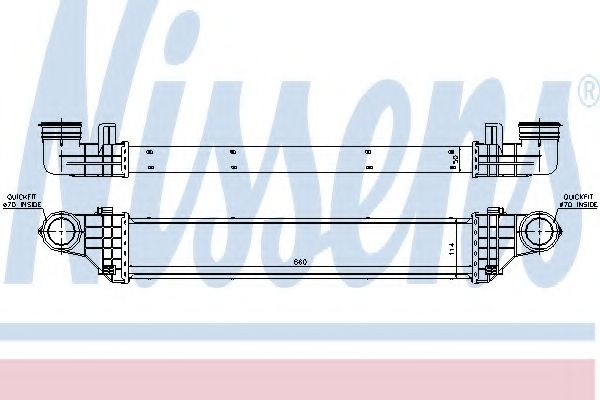 Imagine Intercooler, compresor NISSENS 96786