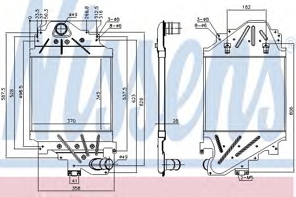 Imagine Intercooler, compresor NISSENS 96791