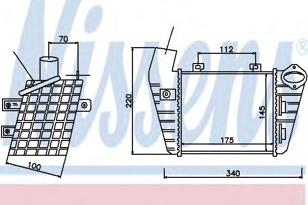 Imagine Intercooler, compresor NISSENS 96795