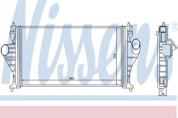 Imagine Intercooler, compresor NISSENS 96838