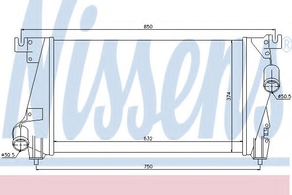 Imagine Intercooler, compresor NISSENS 96848