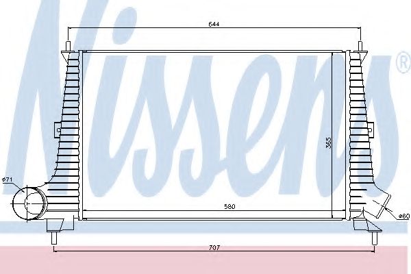 Imagine Intercooler, compresor NISSENS 96891