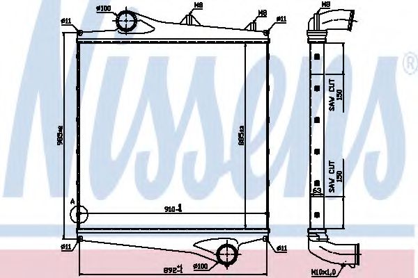 Imagine Intercooler, compresor NISSENS 96961