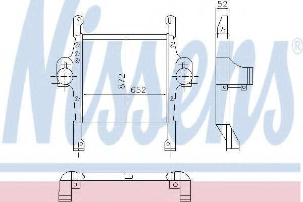 Imagine Intercooler, compresor NISSENS 97022