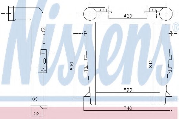 Imagine Intercooler, compresor NISSENS 97027