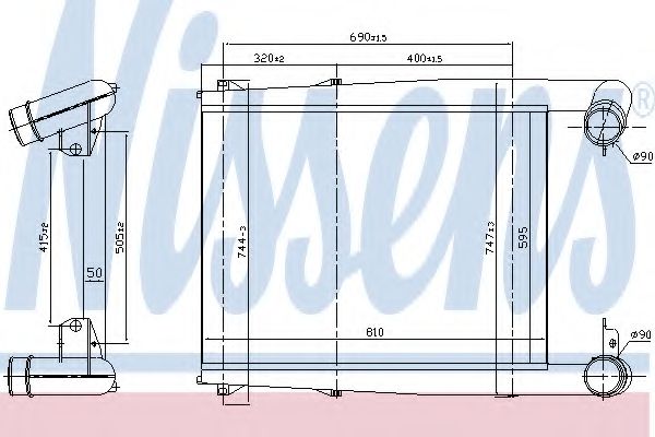 Imagine Intercooler, compresor NISSENS 97028