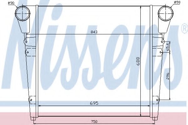 Imagine Intercooler, compresor NISSENS 97052