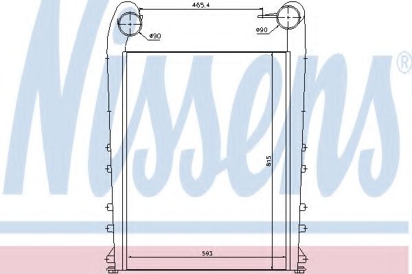 Imagine Intercooler, compresor NISSENS 97058