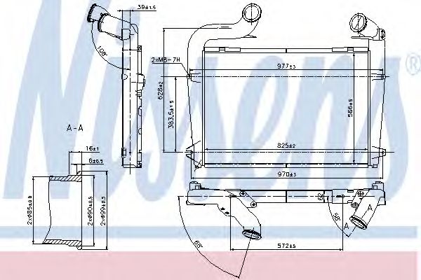 Imagine Intercooler, compresor NISSENS 97061