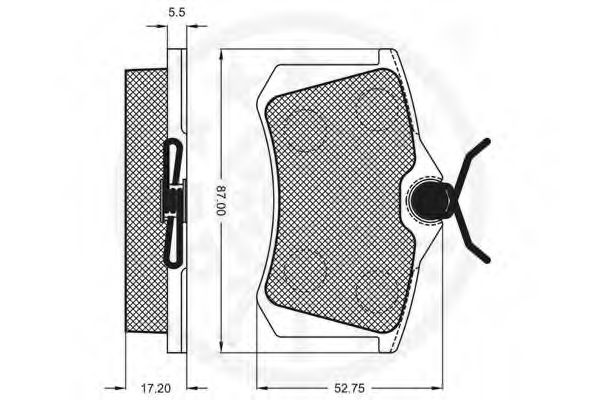 Imagine set placute frana,frana disc OPTIMAL 10066