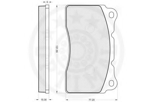 Imagine set placute frana,frana disc OPTIMAL 12166