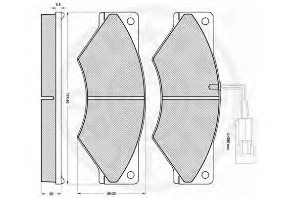 Imagine set placute frana,frana disc OPTIMAL 12221