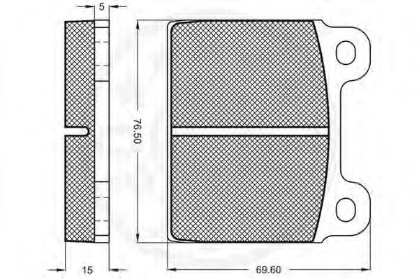 Imagine set placute frana,frana disc OPTIMAL 2110