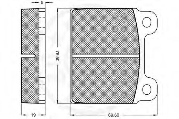 Imagine set placute frana,frana disc OPTIMAL 2131